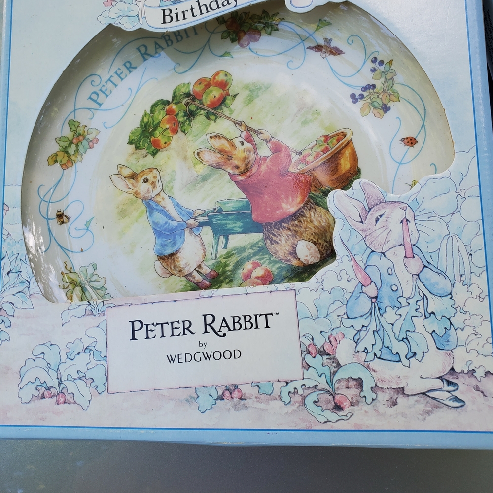 Vintage Wedgwood Peter Rabbit Plate Birthday Plate